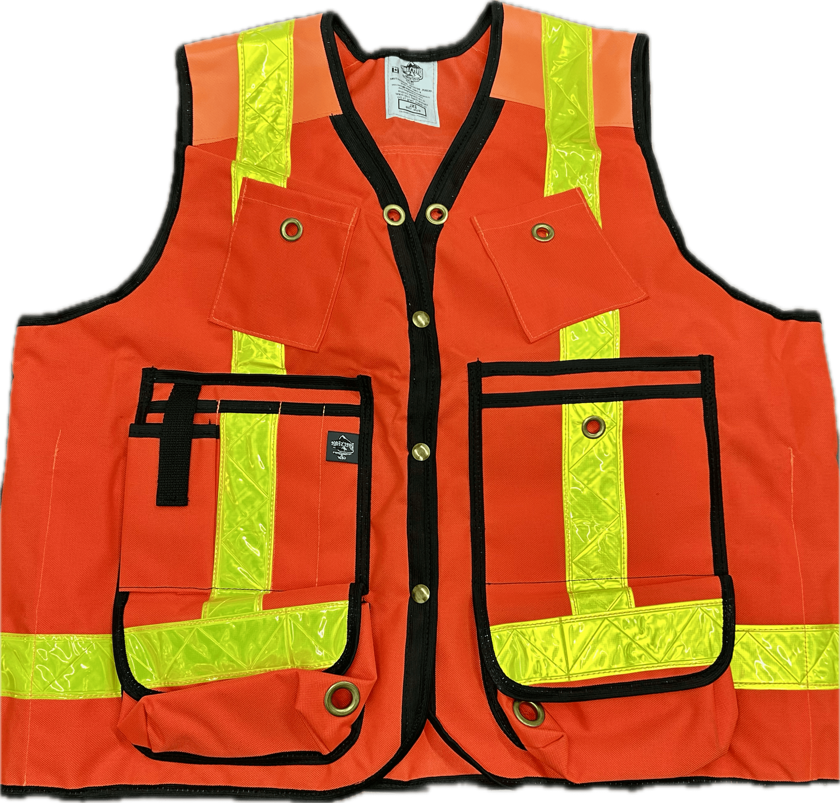 CORD. SAFETY VEST WITH STRIPES OVER SIZE