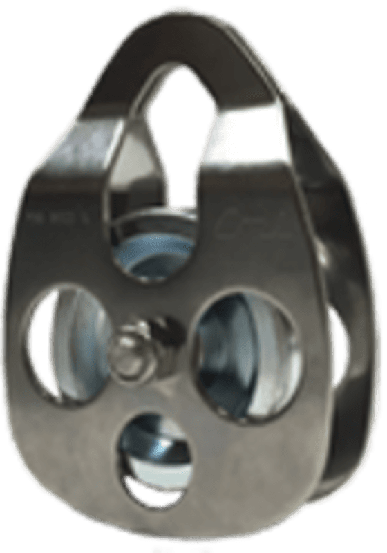 POULIE SIMPLE INOX - CORDE & ACIER -16MM