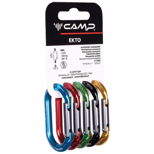 RACK PACK EKTO – PACK OF 5 ACCESSORY CARABINERS
