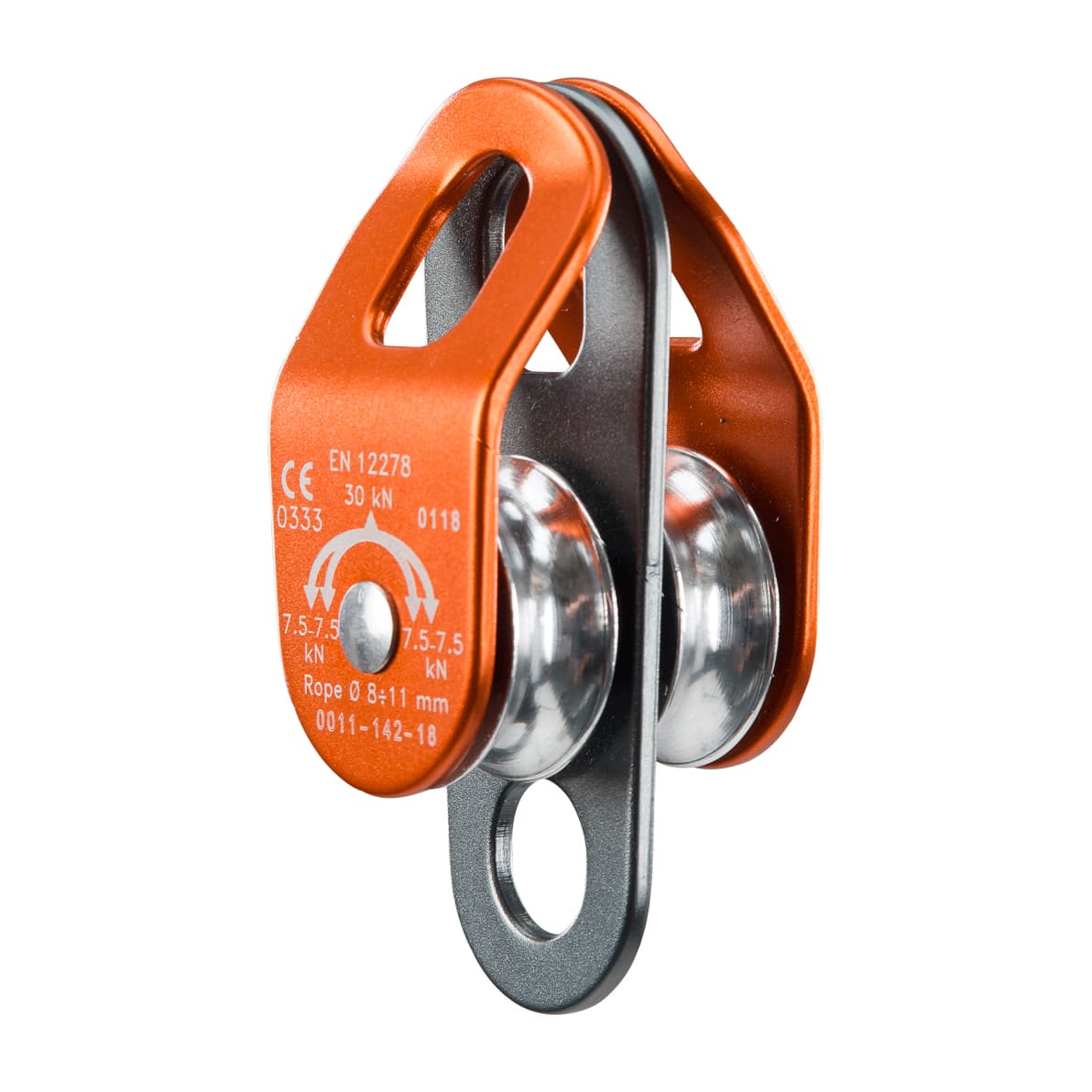 UP ROLL DOUBLE COMPACT PULLEY - 30 KN