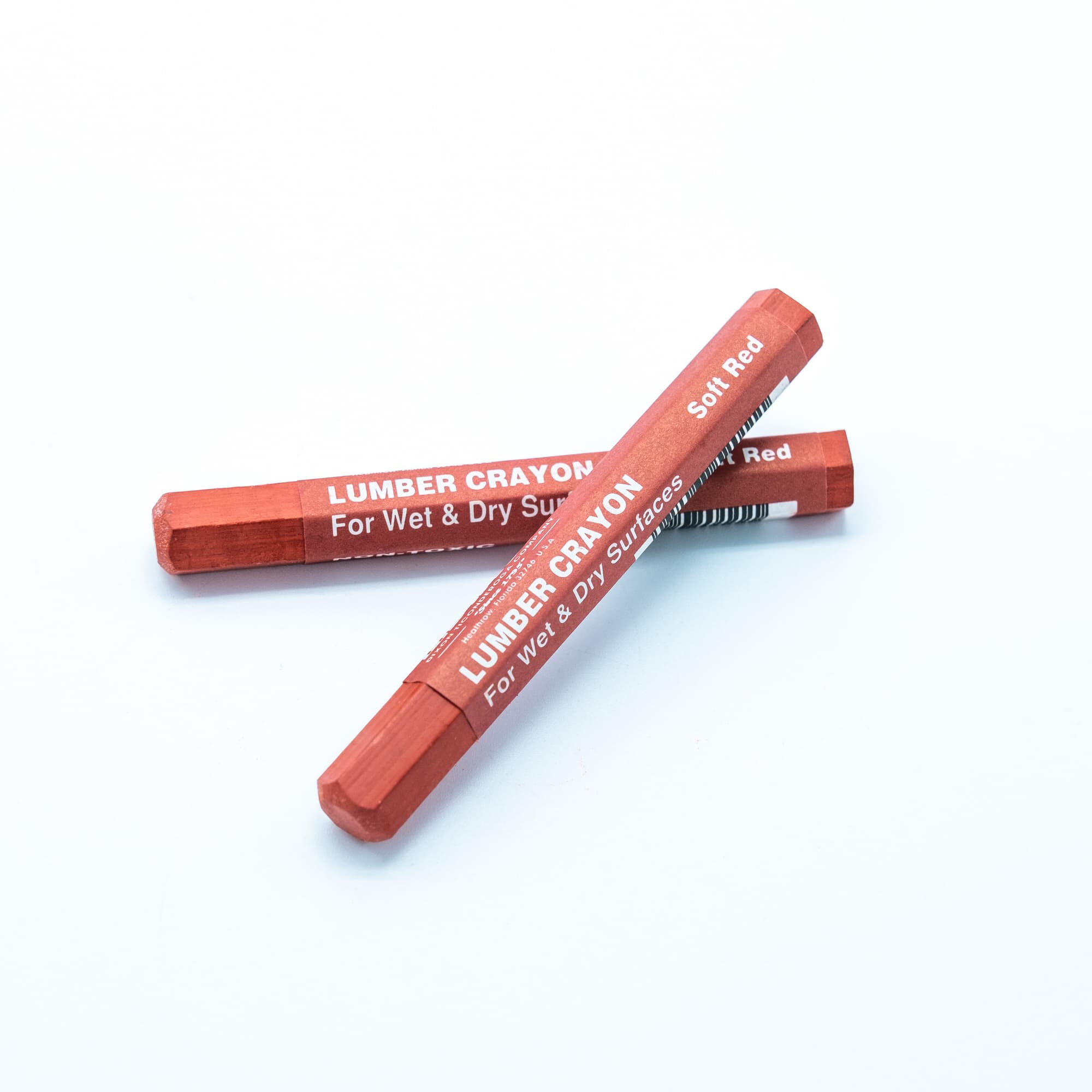 CRAYONS DE CIRE GRAS DE DIXON, ROUGE DOUX - PAQUET DE 12