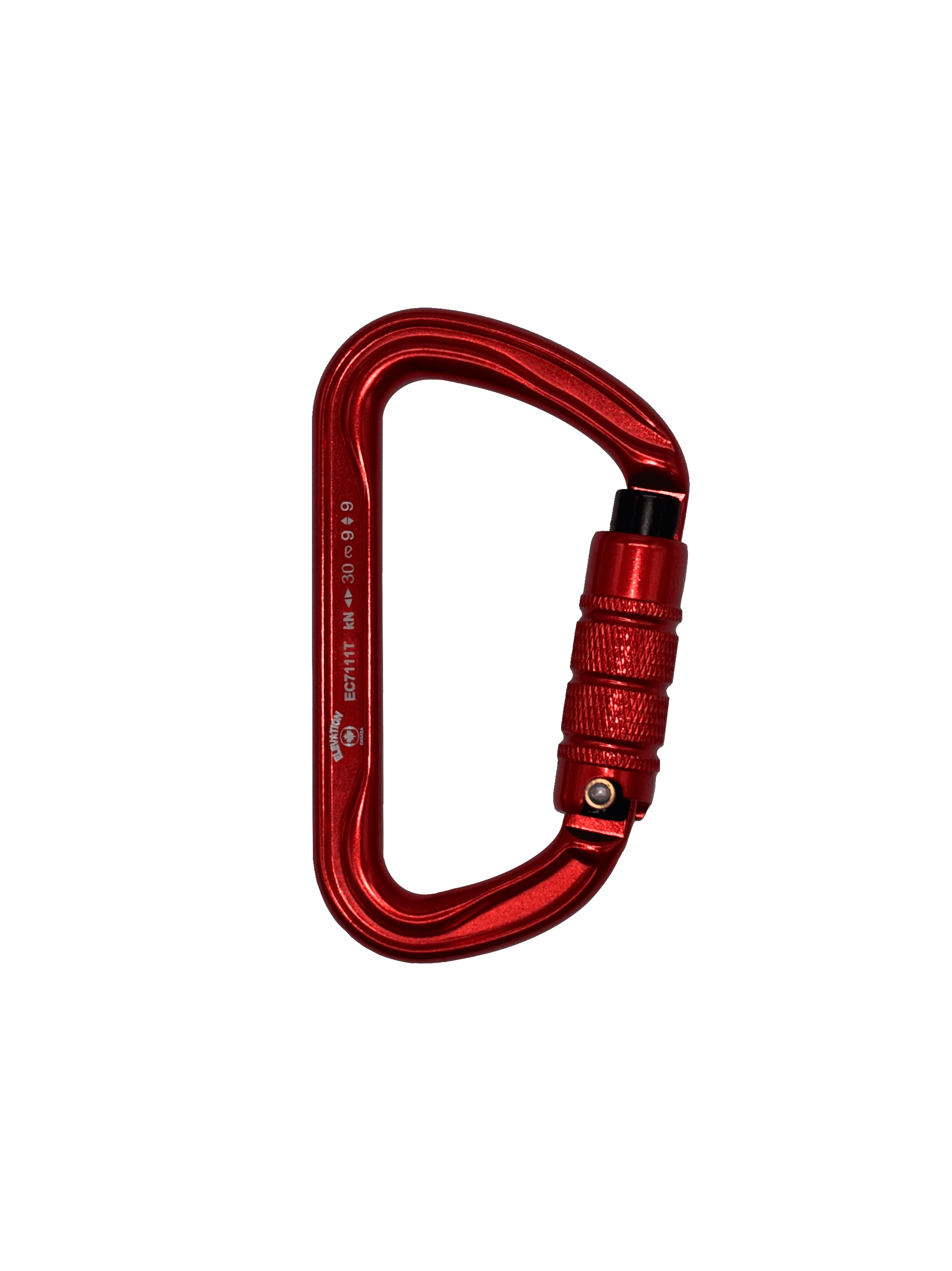 3-LOCKS CARABINER IN D - 25 KN