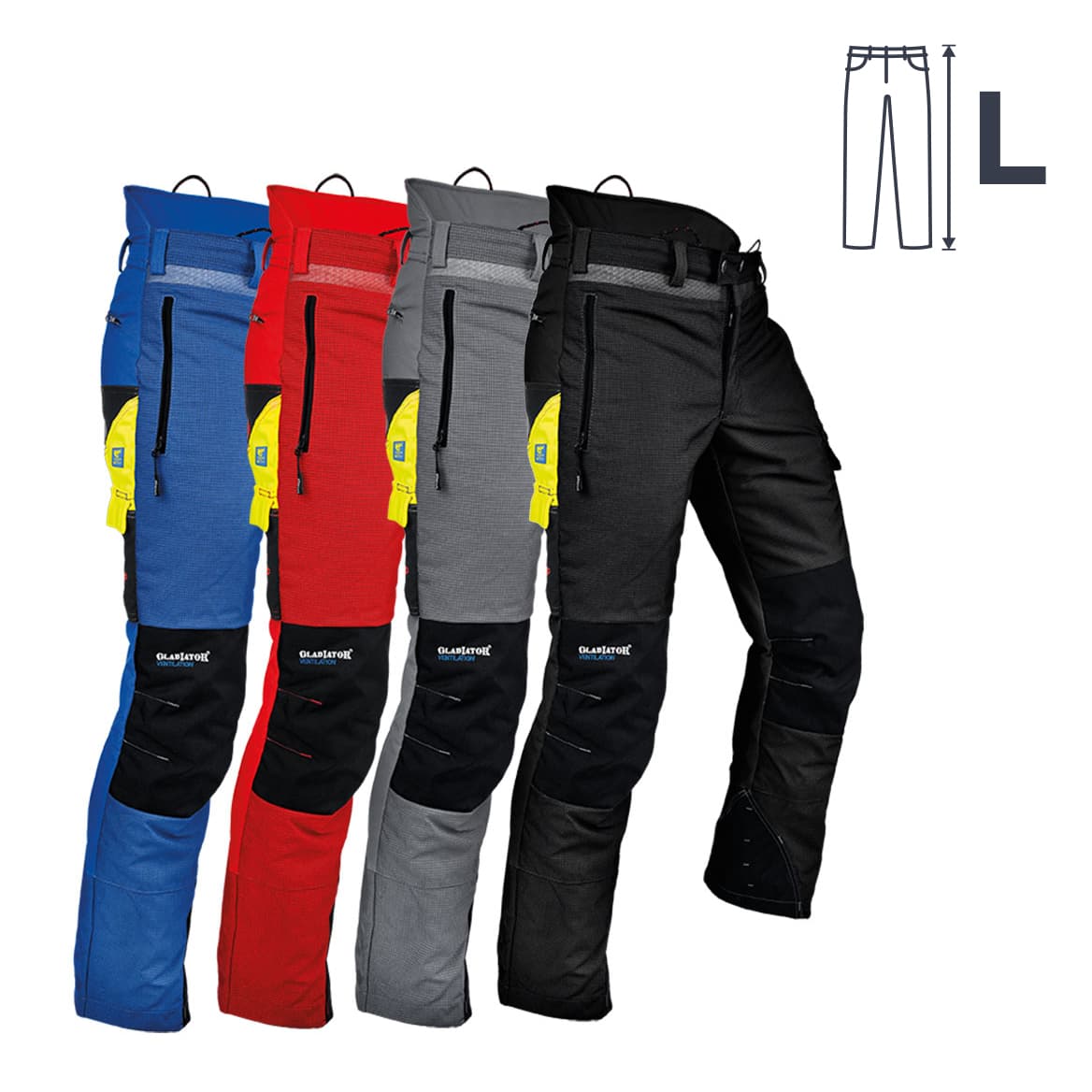 PANTALON SCIE À CHAÎNE GLADIATOR VENTILATION - LONG