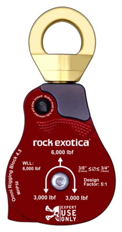 OMNI-BLOCK PULLEY - 4,5 3/8-3/4 IN