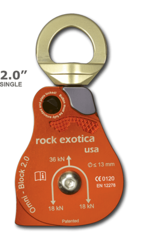 OMNI-BLOCK SINGLE PULLEY - 2 IN/36 KN
