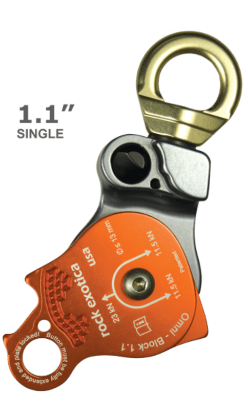 OMNI-BLOCK SINGLE PULLEY - 1,1 IN/23 KN