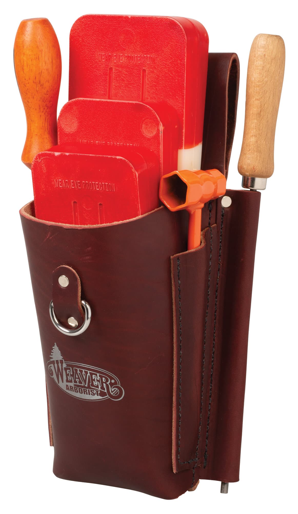 POUCH FOR FELLING WEDGES IN LEATHER